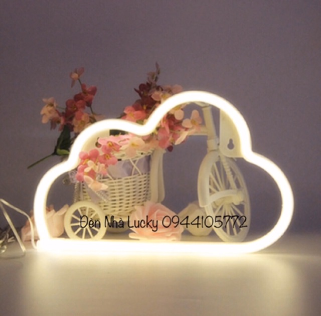 🌥 ĐÈN NEON HÌNH ĐÁM MÂY CUTE ✨