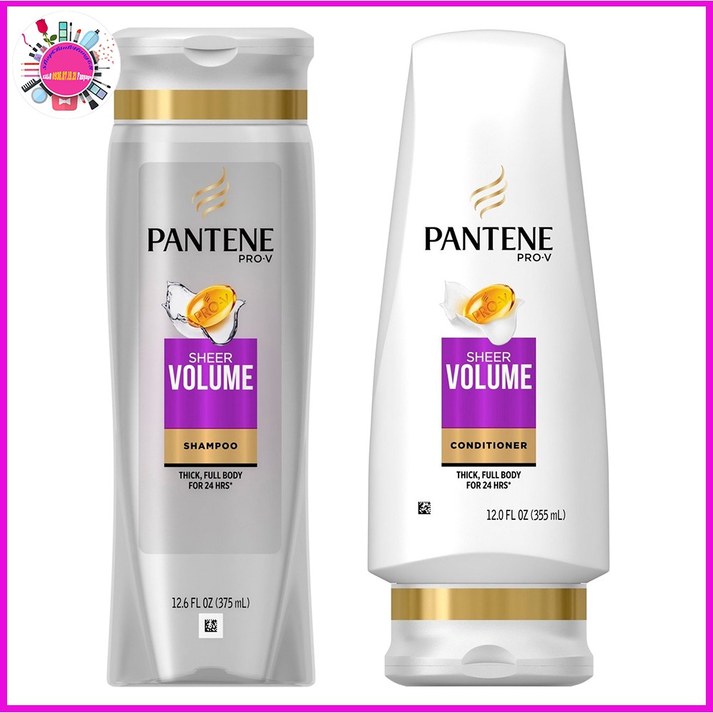 Dầu Gội Xả PANTENE Pro V Sheer Volume Làm Dày Và Ngăn Rụng Tóc