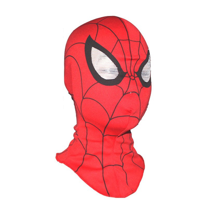 Mặt nạ hình người nhện dubaba cho lễ Halloween-Mặt nạ Người Nhện vải trùm đầu-Mặt nạ Người Nhện có đèn, có nhạc khi dùng