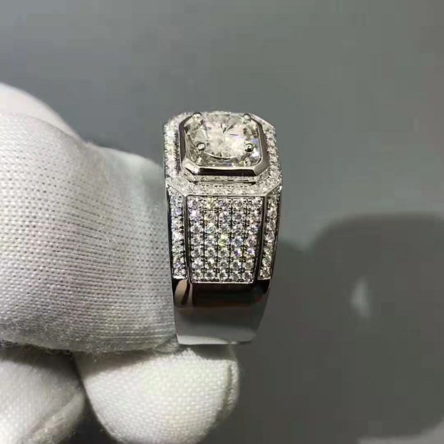 Nhẫn nam nữ đính đá sang trọng Unisex,thời trang phong cách siêu ngầu