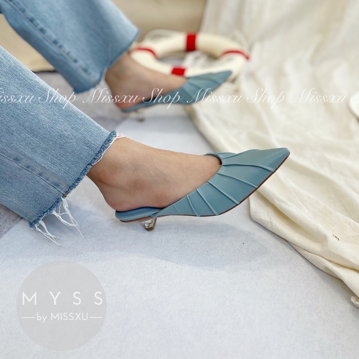 Giày sục nữ mũi nhọn gót nhí 3cm thời trang MYSS - SU100