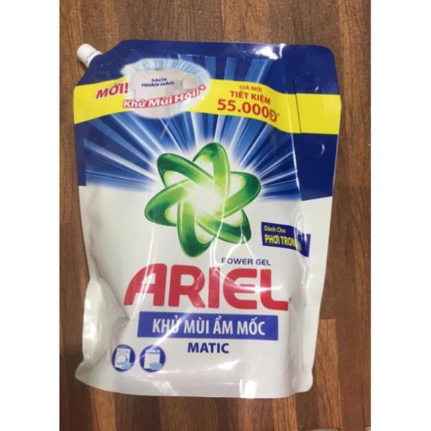 Nước giặt Ariel Matic khử mùi ẩm mốc túi 2.15kg