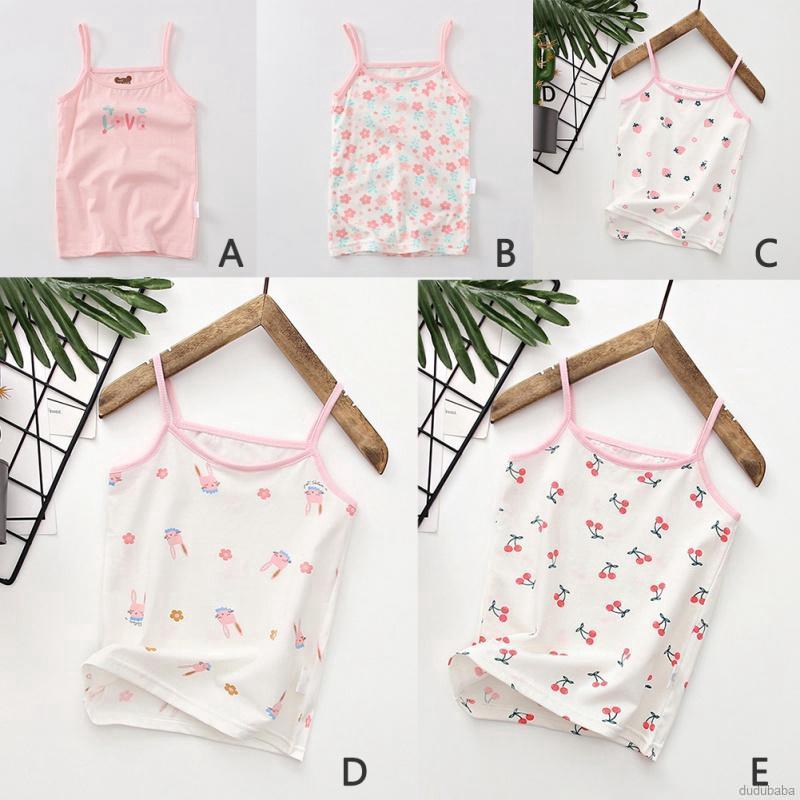 Áo Thun Ba Lỗ In Hình Trái Cây Cho Bé Gái