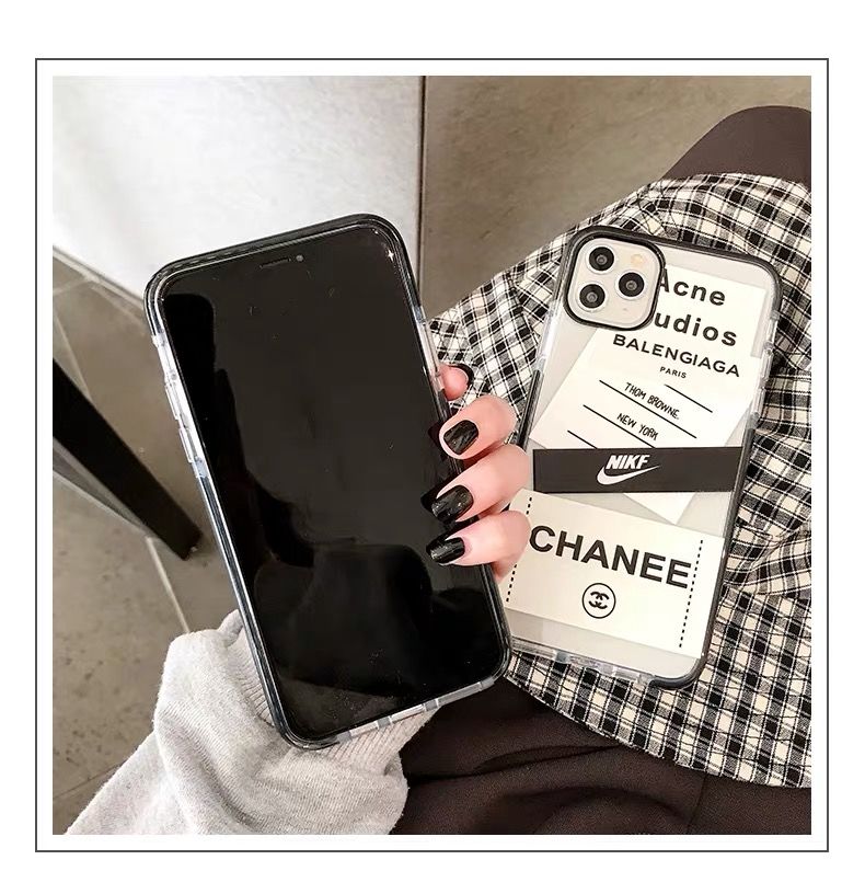 Ốp điện thoại silicone dẻo trong suốt in họa tiết thương hiệu thời trang cho iPhone 11pro 8plus X E2 XR Xsmax 6S 7 | BigBuy360 - bigbuy360.vn