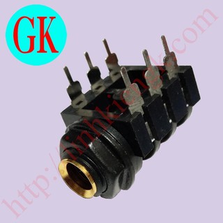 Ổ cắm rắc mic 6 ly stereo [K-11-03]