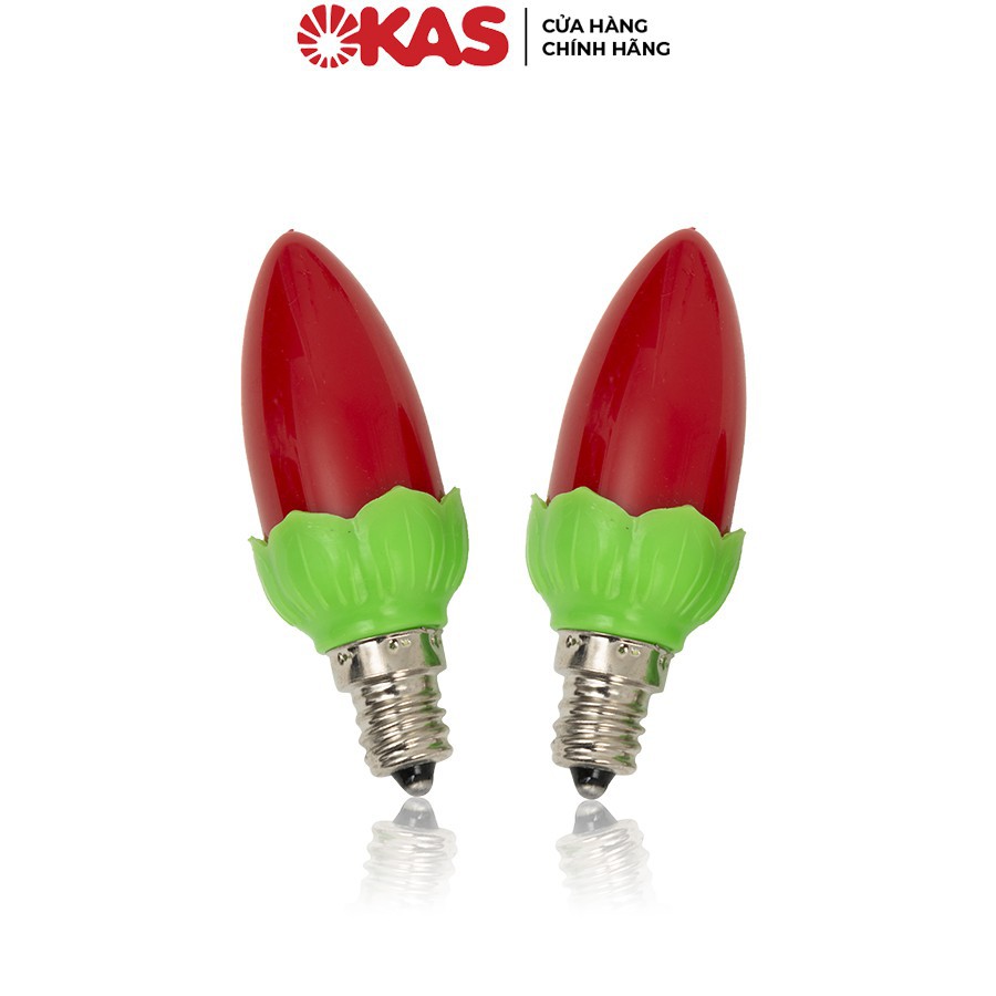 Bóng đèn trang trí 4 màu LED nụ sen OKAS NS - Giá 2 chiếc