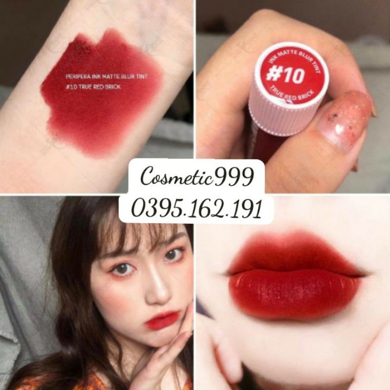 (auth 100% )Son kem lì Peripera Ink Matte Blur Tint hàn quốc chính hãng lì mịn như nhung-cosmetic999