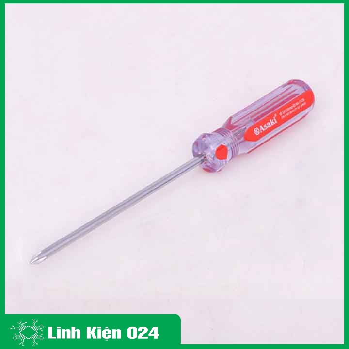 Tô vít 4 cạnh, tua vít Asaki AK-7124, AK-7114 kích thước 5x100mm, 3x100mm