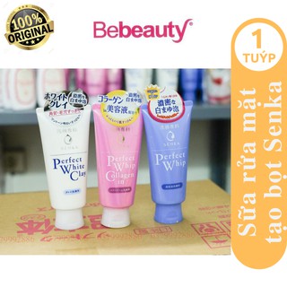 Bộ Sữa Rửa Mặt Tạo Bọt Senka Perfect Whip 120g Nhật Bản