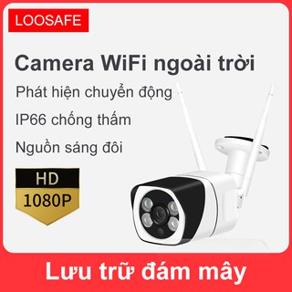 Camera giám sát WiFi không dây chống nước ngoài trời, phần mềm Yoosee, đèn hồng ngoại + ánh sáng trắng