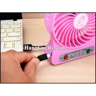 Quạt sạc 3 chế độ có đèn pin
