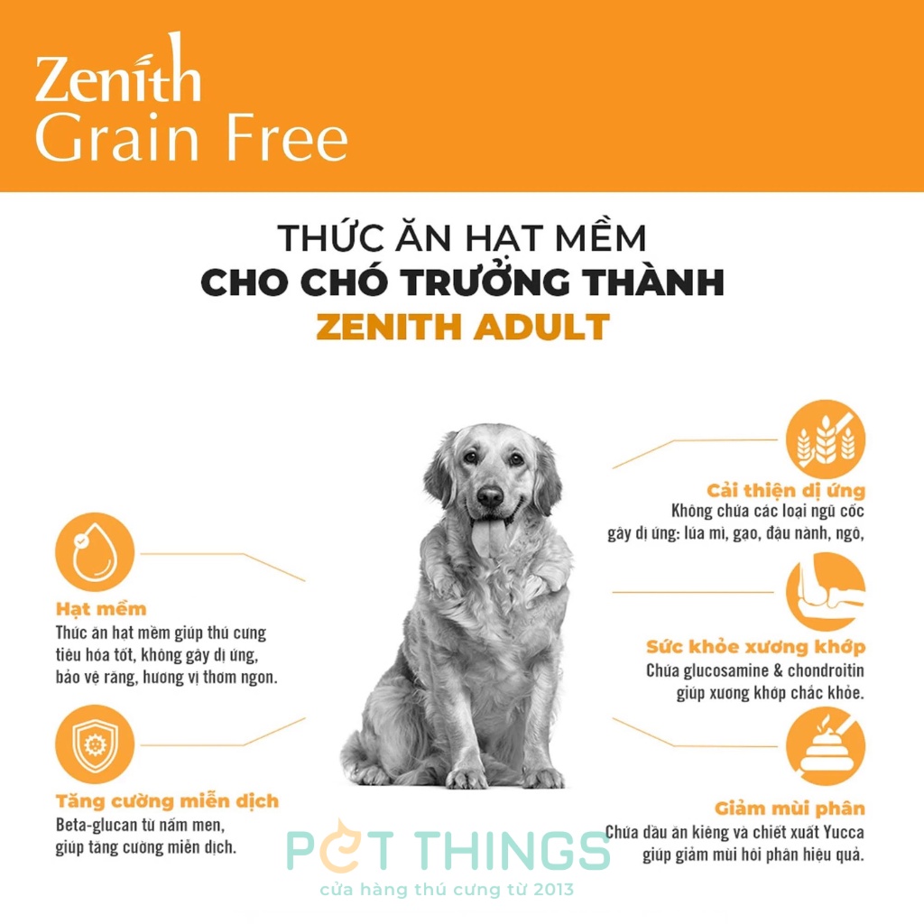 Thức ăn Hạt mềm Zenith 1.2kg / 3kg cho chó