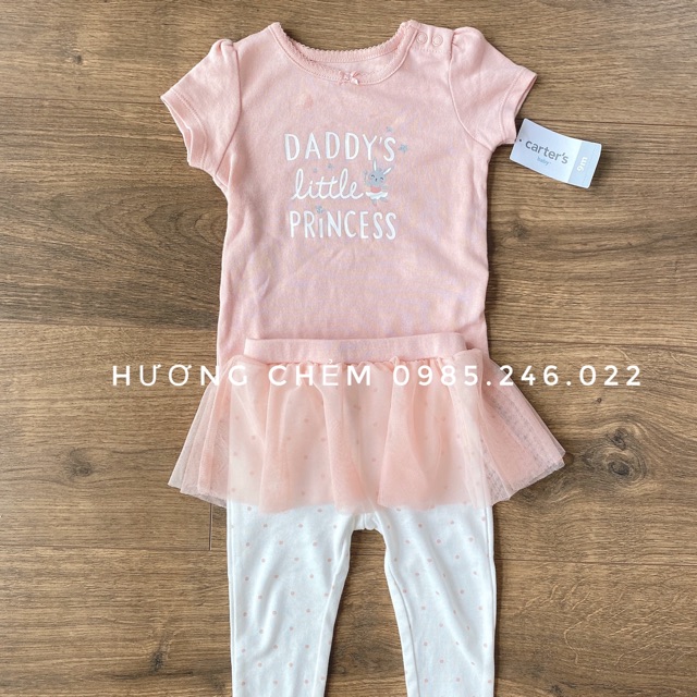 Set Carters áo body, quần váy
