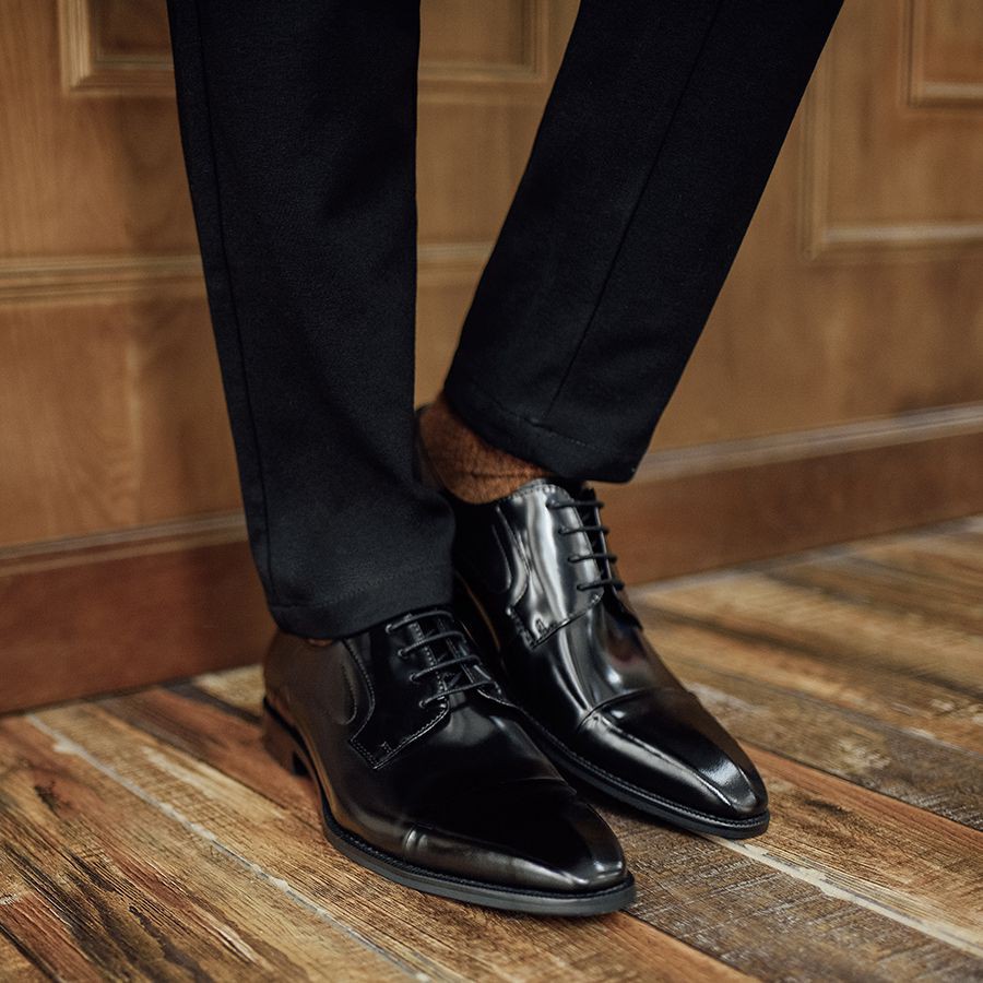 Giày Tây LAFORCE Công Sở Lịch Lãm GNLAJD6576-107-D Tặng Tất Nam Cao Cấp