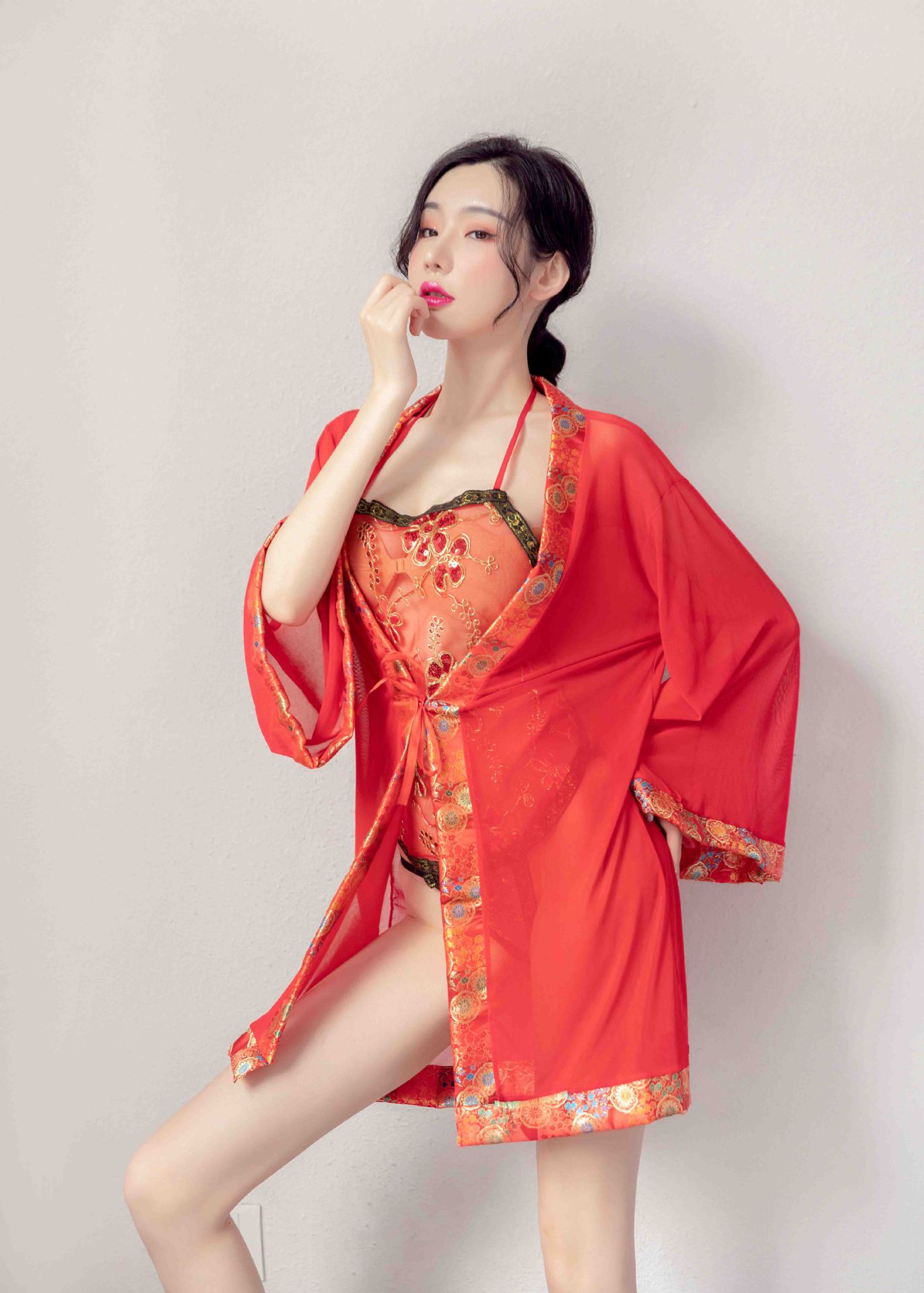 Set đồ ngủ bằng lụa satin phối ren thời trang quyến rũ cho nữ Đồ ngủ nữ tiểu thư sexy cosplay dễ thương cute gợi cảm bigsize hai 2 dây | BigBuy360 - bigbuy360.vn