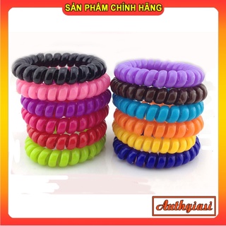 Chun buộc tóc xoắn dễ thương không đau tóc