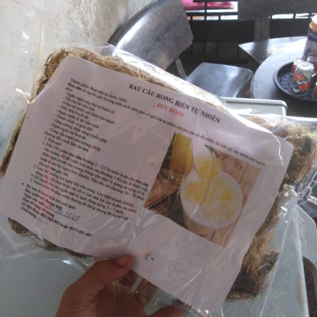 100g rong câu sạch nấu xu xoa