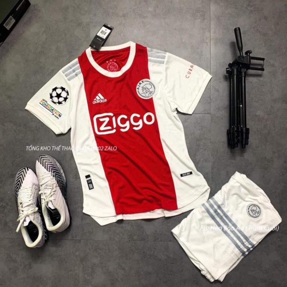 Áo Đấu Ajax Amsterdam Sân nhà sân nhà/ Quần Áo Bóng Đá AJAX màu đỏ cao cấp 2021/22 phom 43-90kg ❕ ! !