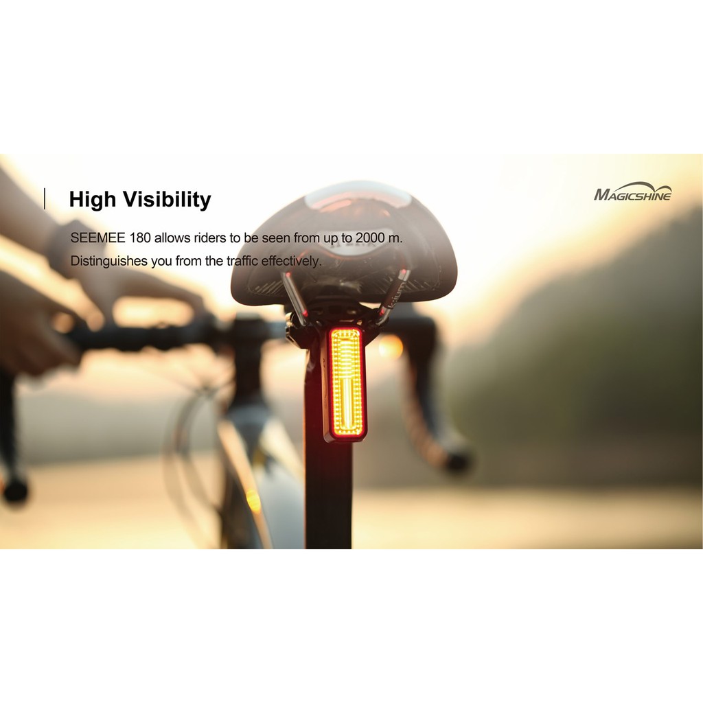 Đèn Hậu Chất Lượng Cao Cho Xe Đạp Magicshine Seeme 180