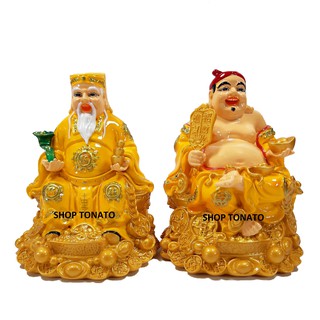TƯỢNG THẦN TÀI ÔNG ĐỊẠ 25 MÀU VÀNG CAO 15CM