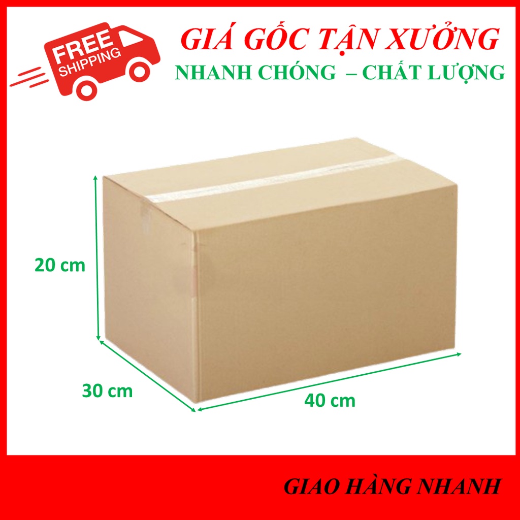 40X30X20 loại 5 LỚP Hộp Carton Đóng Hàng, Thùng chuyển nhà Giá Rẻ Hà Nội