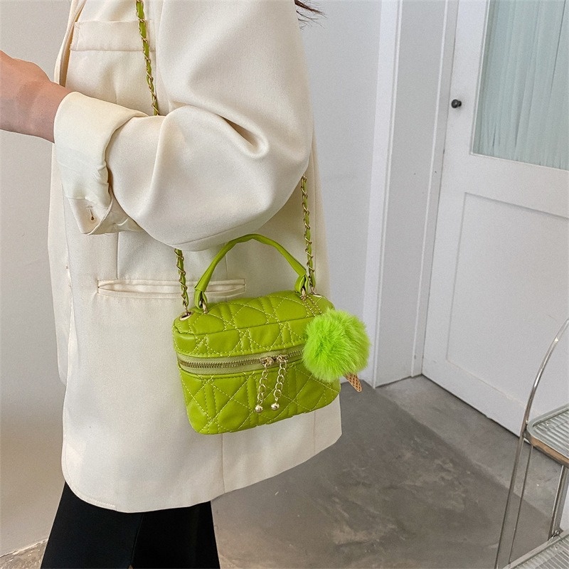 Túi Đeo Chéo Da PU Họa Tiết Hình Thoi Đơn Giản Thời Trang 2022 Gylb1577