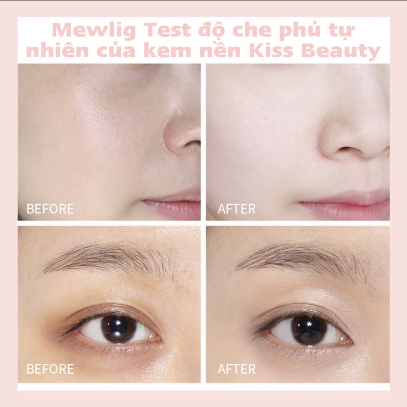 Kem Nền Kiss Beauty Nội Địa Trung Chống Thấm Nước Lâu Trôi 35ml