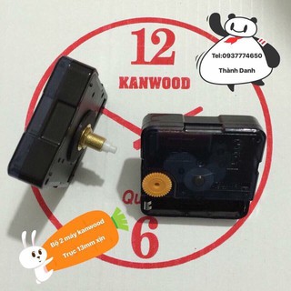 Máy đồng hồ treo tường kim trôi kanwood trục 13mm
