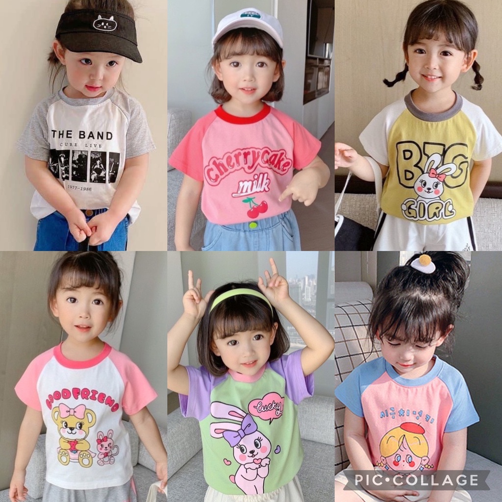 Lyvyshop - (Lô mới, cotton loại 1) Áo thun siêu cá tính cho bé gái từ 09-28kg