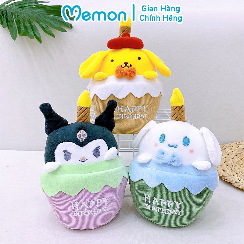 Gấu Bông Thú Phát Nhạc Bánh Kem Tặng Sinh Nhật Cao Cấp Memon