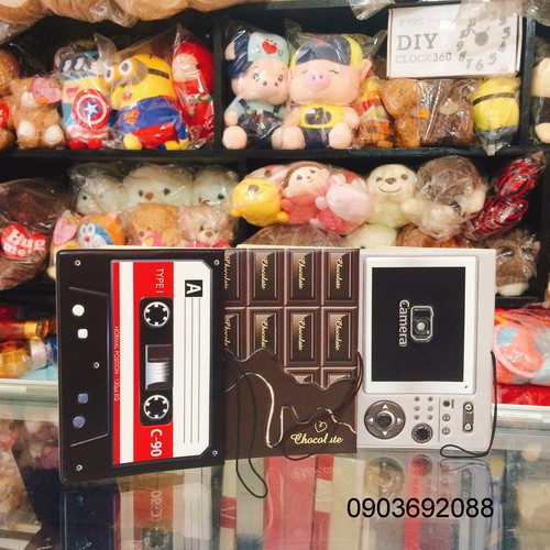 [HCM] Bao bọc passport/ hộ chiếu hình máy chụp hình, băng cassette, chocolate