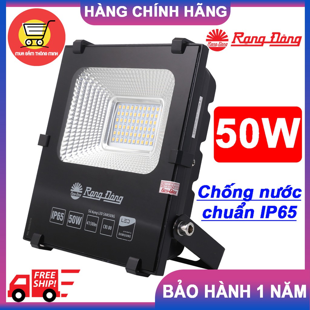 Đèn chiếu pha LED Rạng Đông 50W CP06 chống nước IP66 – HÀNG CHÍNH HÃNG