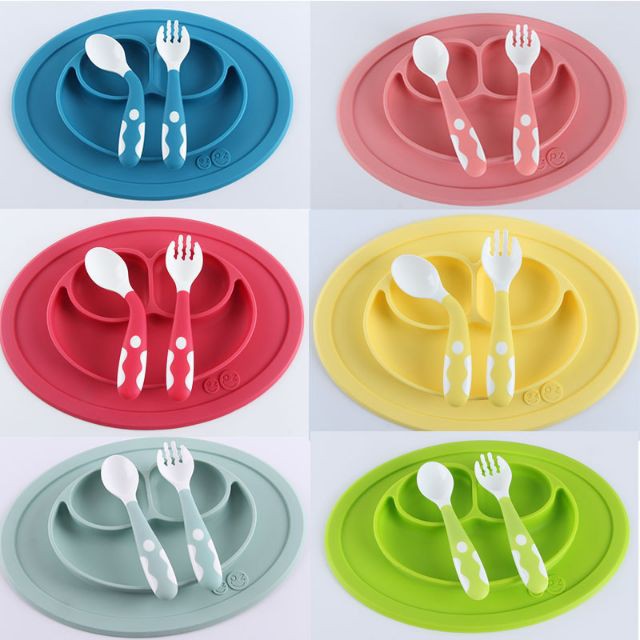 [Hot] [Có hộp đựng] bộ thìa dĩa ăn dặm uốn dẻo mọi tư thế