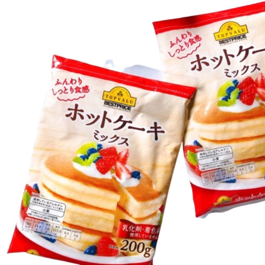 Bột làm bánh Pancake-Morinaga và Hotcake-Top Valu cho bé