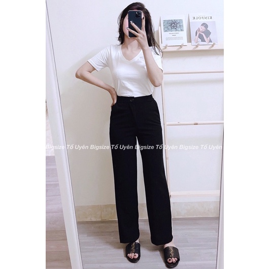 (T.U Bigsize 50- 80kg) Quần Xuông Trơn Ống Đứng Loại 1 Chất Sạn