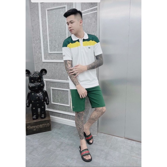 Bộ Thể Thao Nam Lacote Phối Màu Thoáng Mát - Bộ Quần Áo Nam Lacotes Siêu Nhẹ