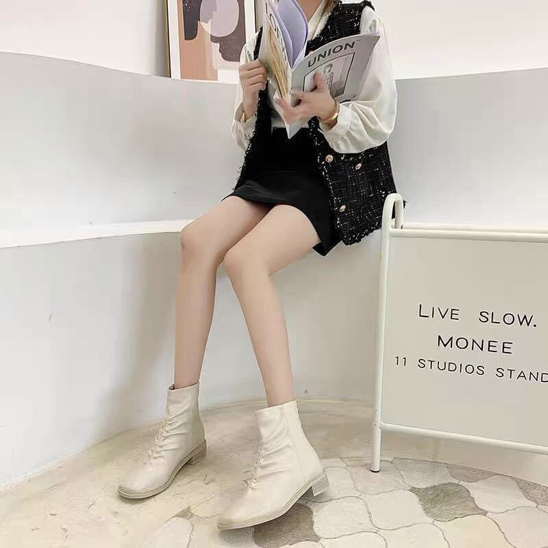 FREESHIP BỐT THỜI TRANG,BỐT NỮ DÚM ĐẾ BẰNG ÊM CHÂN FULLBOX MS 1017 | BigBuy360 - bigbuy360.vn