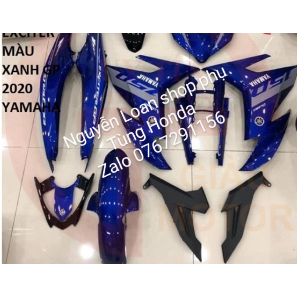 YAMAHA - BỘ DÀN ÁO EXCITER 135 MÀU XANH GP 2020 YAMAHA DÀN MÀU 12 MÓN LUÔN TEM