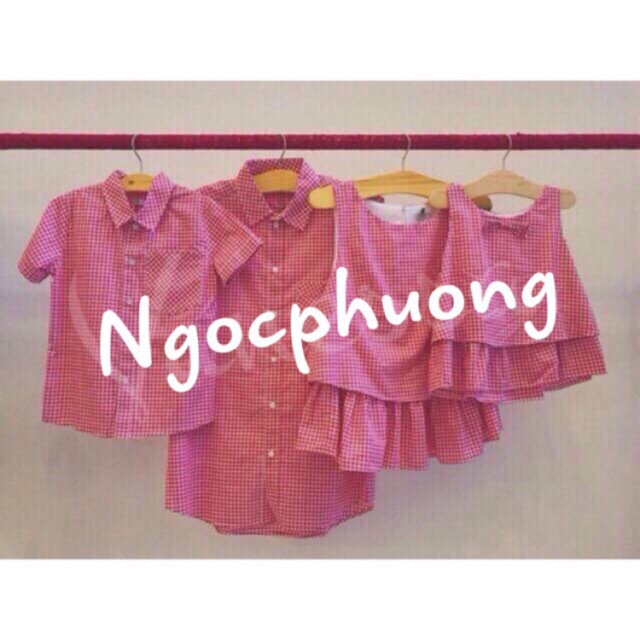 Đồng phục gia đinh , đồ đôi . Có đủ size từ 8kg-95kg