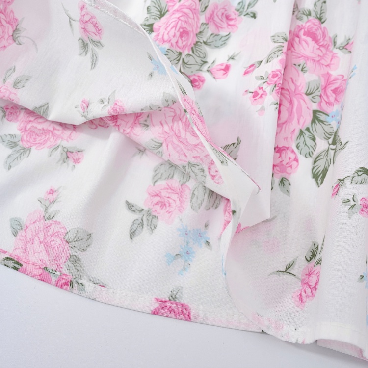 Váy Bé Gái Carrot Hai Dây Cánh Tiên, Họa Tiết Đoá Hồng Xinh Xắn, Chất Liệu Thô Cotton Thấm Hút Mồ Hôi Tốt