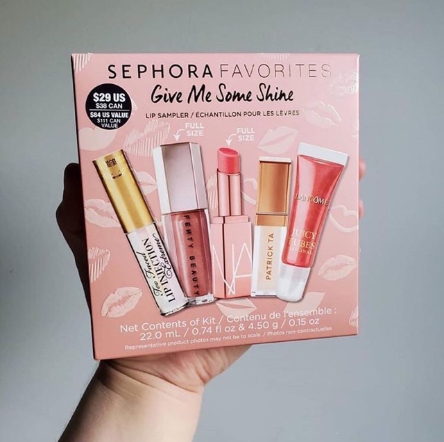 Set son môi Sephora Give Me Some Shine Balm and Gloss Lip