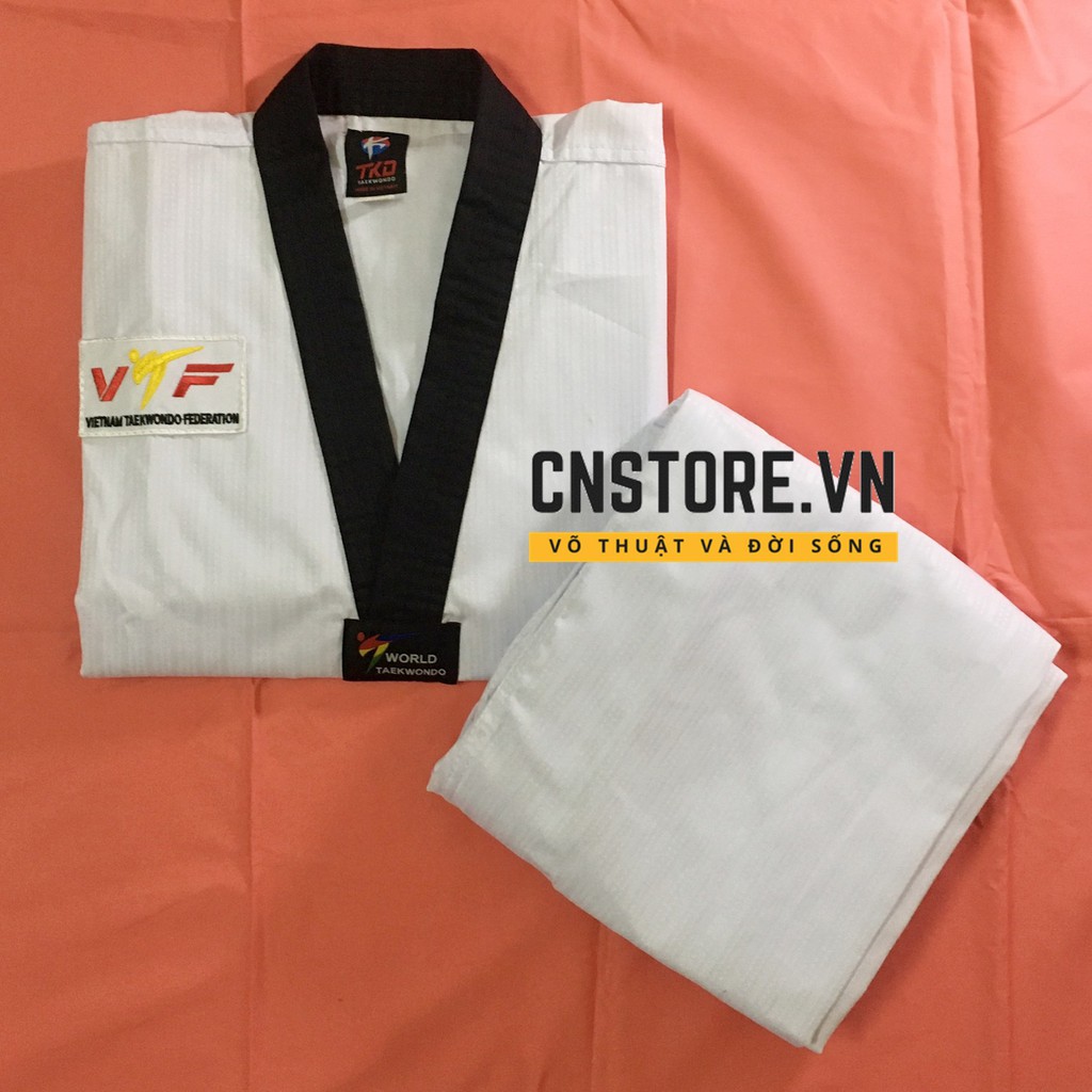 Võ Phục Taekwondo Cổ Đen Giá Rẻ