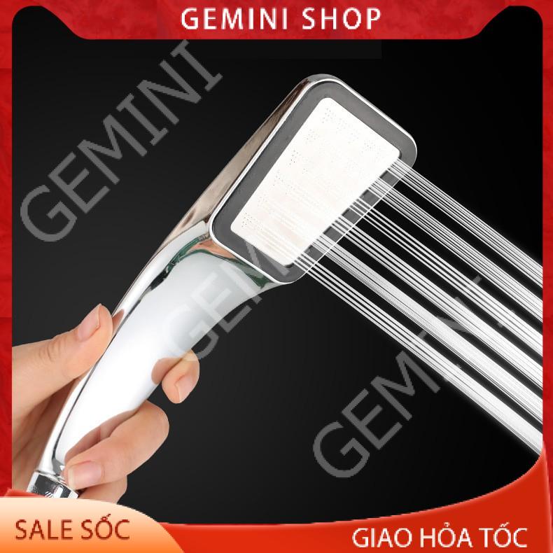 Đầu vòi sen tăng áp 300 lỗ áp suất cao phun tiết kiệm nước cho phòng tắm VS2 GEMINI SHOP