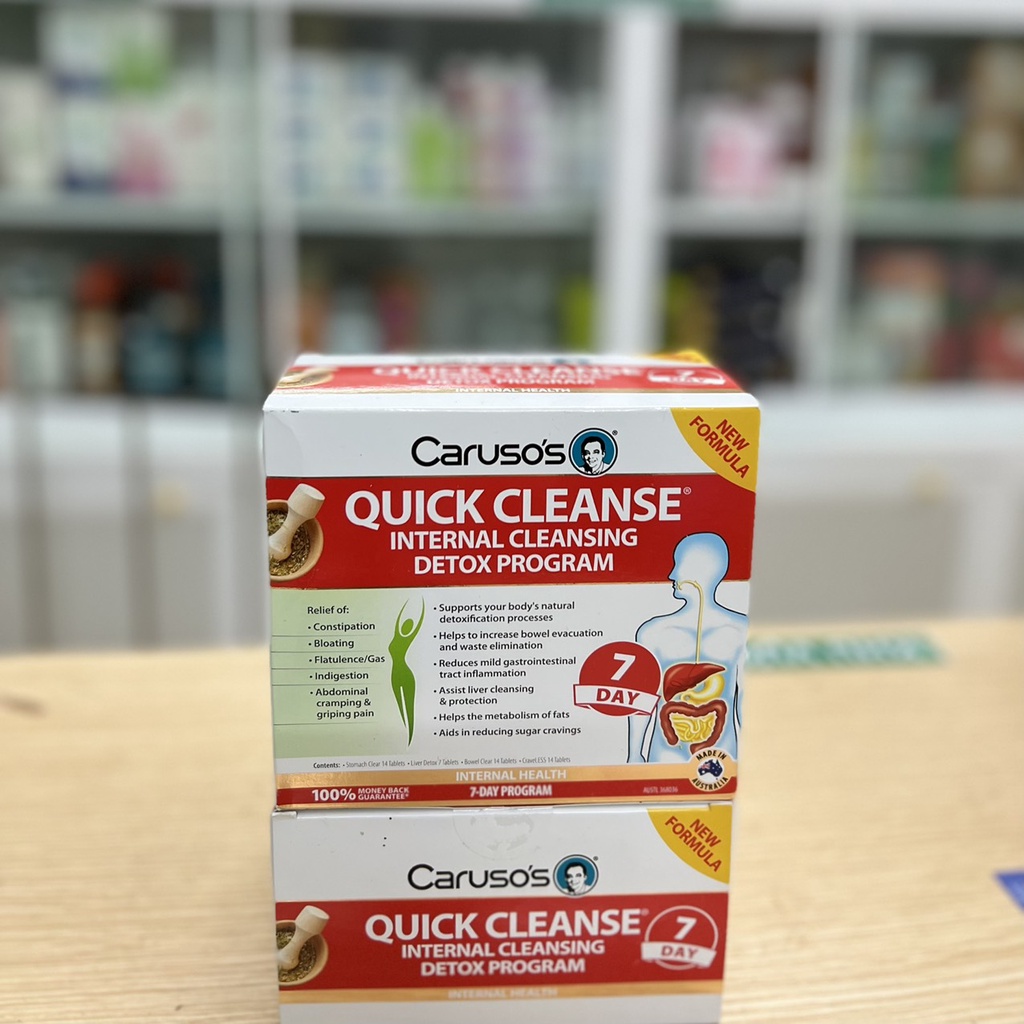 Liệu trình thải độc nội tạng 7 ngày của Úc, Caruso's Quick Cleanse Internal Cleansing Detox 7-day