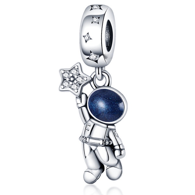 Hạt Charm Mạ Bạc 925 Dùng Làm Trang Sức DIY