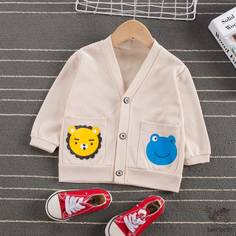 Áo Khoác Len In Họa Tiết Hoạt Hình Thời Trang Mùa Thu Cho Các Bé