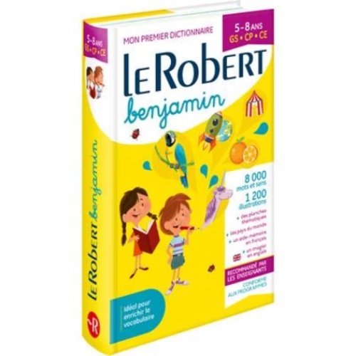 Sách - Từ điển tiếng Pháp: Le Robert Benjamin (5 - 8 tuổi)