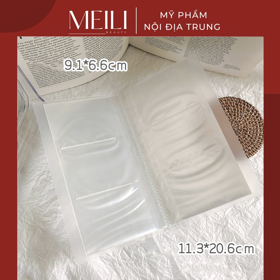 Sổ đựng trang sức, phụ kiện / lưu trữ ảnh thẻ thần tượng trong suốt nhỏ gọn tiện lợi dễ dàng mang theo