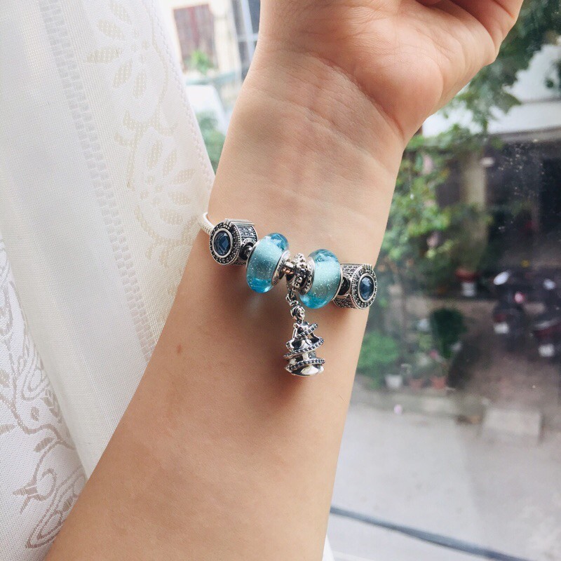 Charm treo công chúa Lọ Lem Cindrella và charm treo lâu đài tiên Tinker Bell