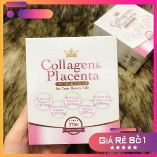 [Hàng chuẩn Auth] Viên uống trắng da Collagen & Placenta 5 in 1 Cao Cấp Nhật Bản